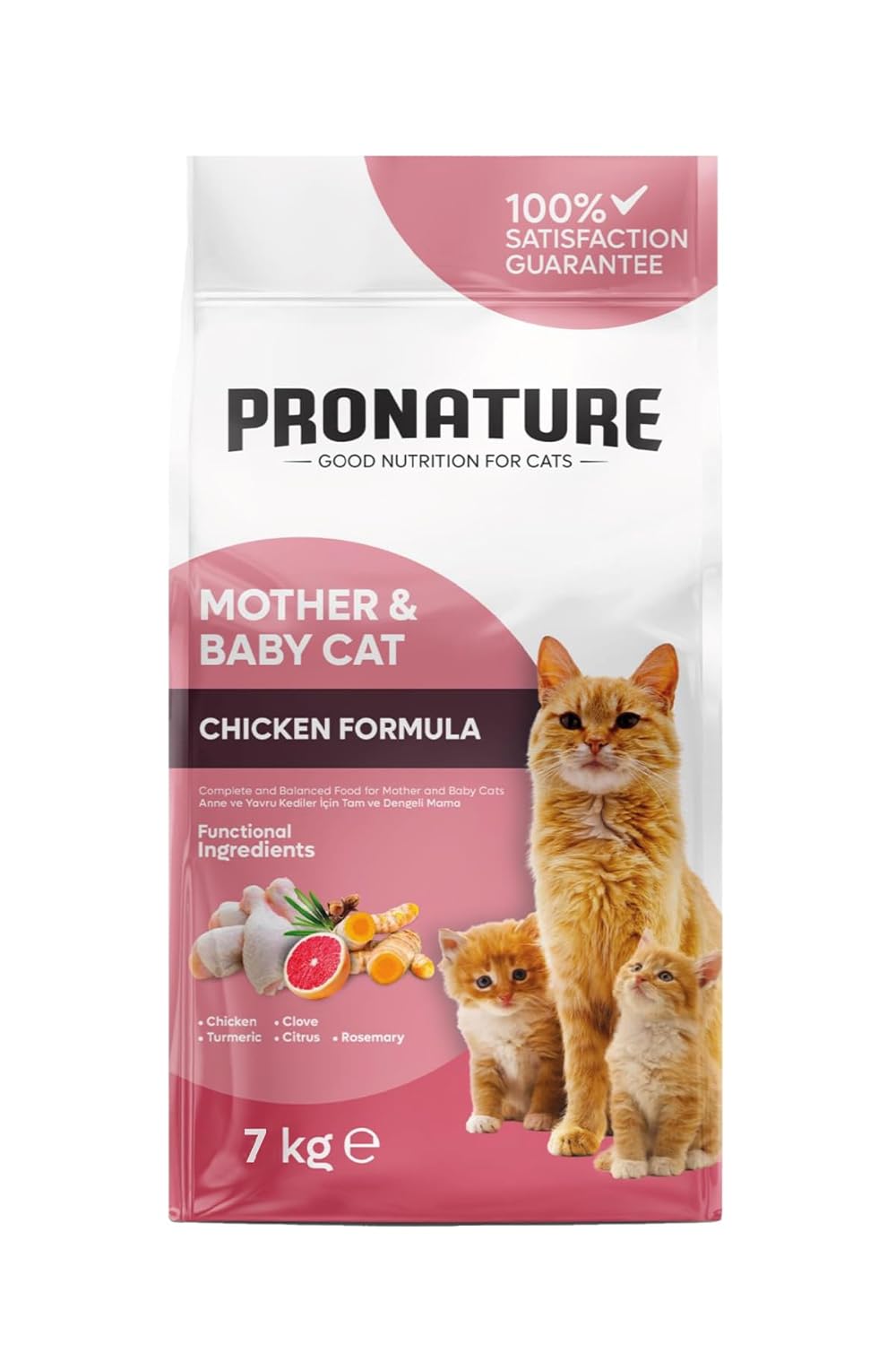 Pronature Tavuklu Mother and Baby Kedi Maması 7kg