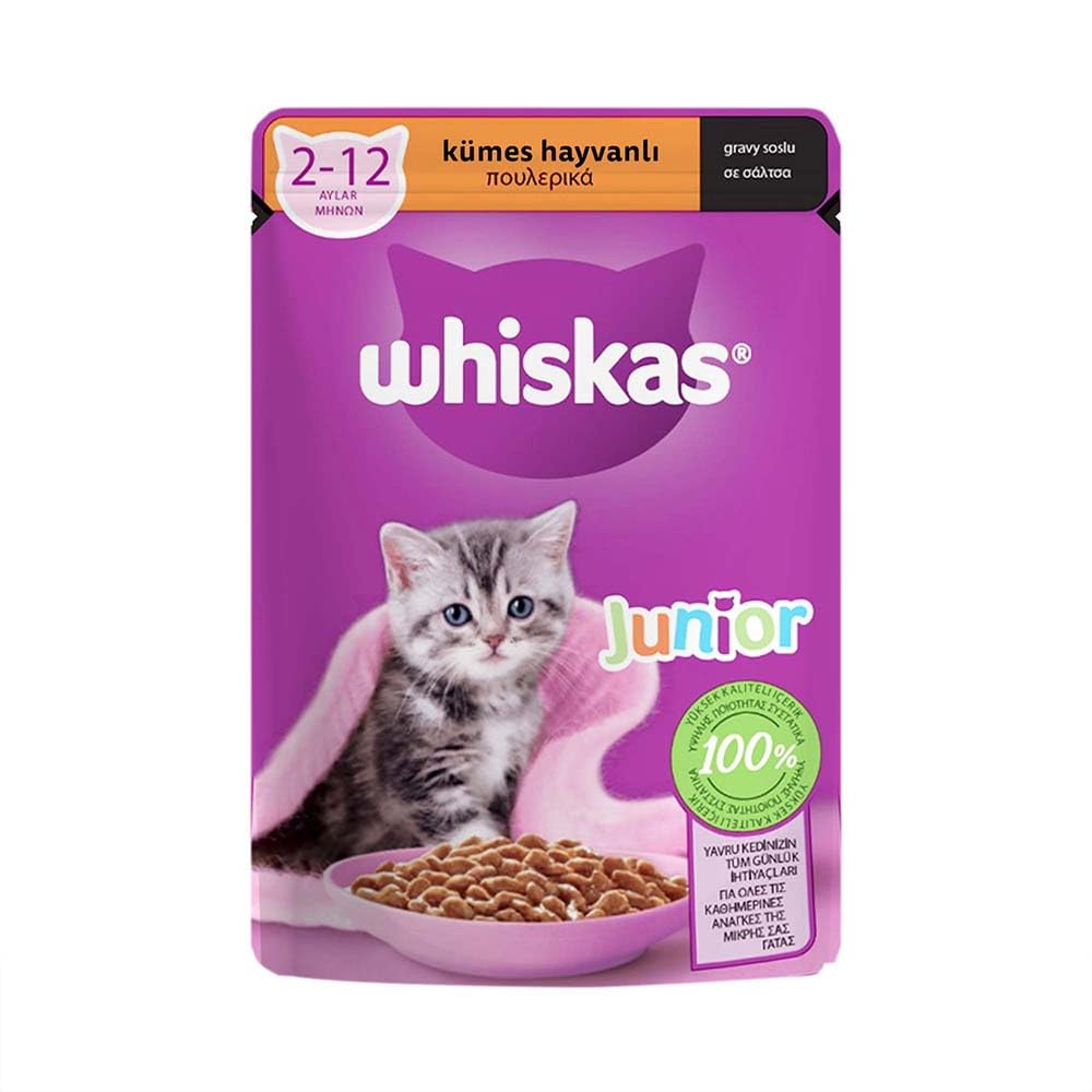 Whiskas Kümes Hayvanlı Yavru Kedi Yaş Mama 85 G Tekli Paket