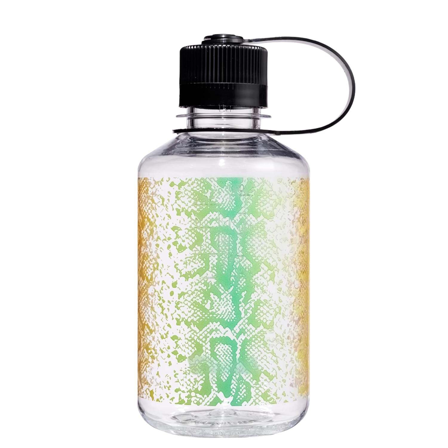 Nalgene Sustain Tritan BPA içermeyen su şişesi,%50 plastik atıktan, 473 ml, dar ağız, gökkuşağı yılanı, 16 oz