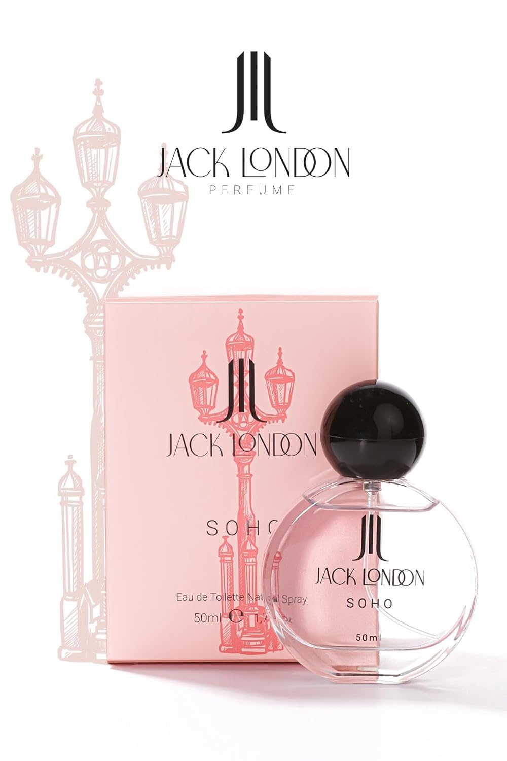 Jack London EDT Kadın Parfüm Soho 50 ml | Çiçeksi, Pudralı | Portakal Çiçeği, Leylak, İris, Sümbül, Misk
