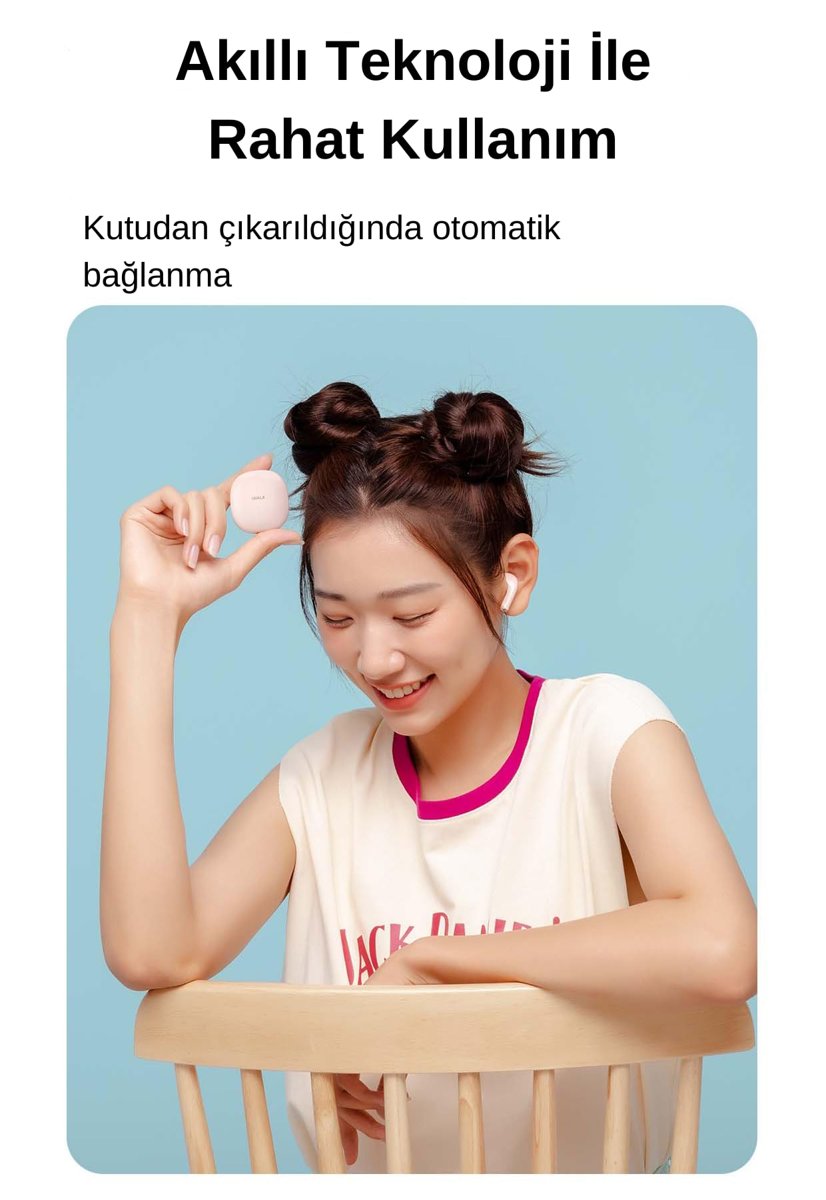iWALK AmourDuo Kablosuz Dokunmatik Kontrollü 45ms Oyun Modu Özellikli Bluetooth Kulaklık (BEYAZ)