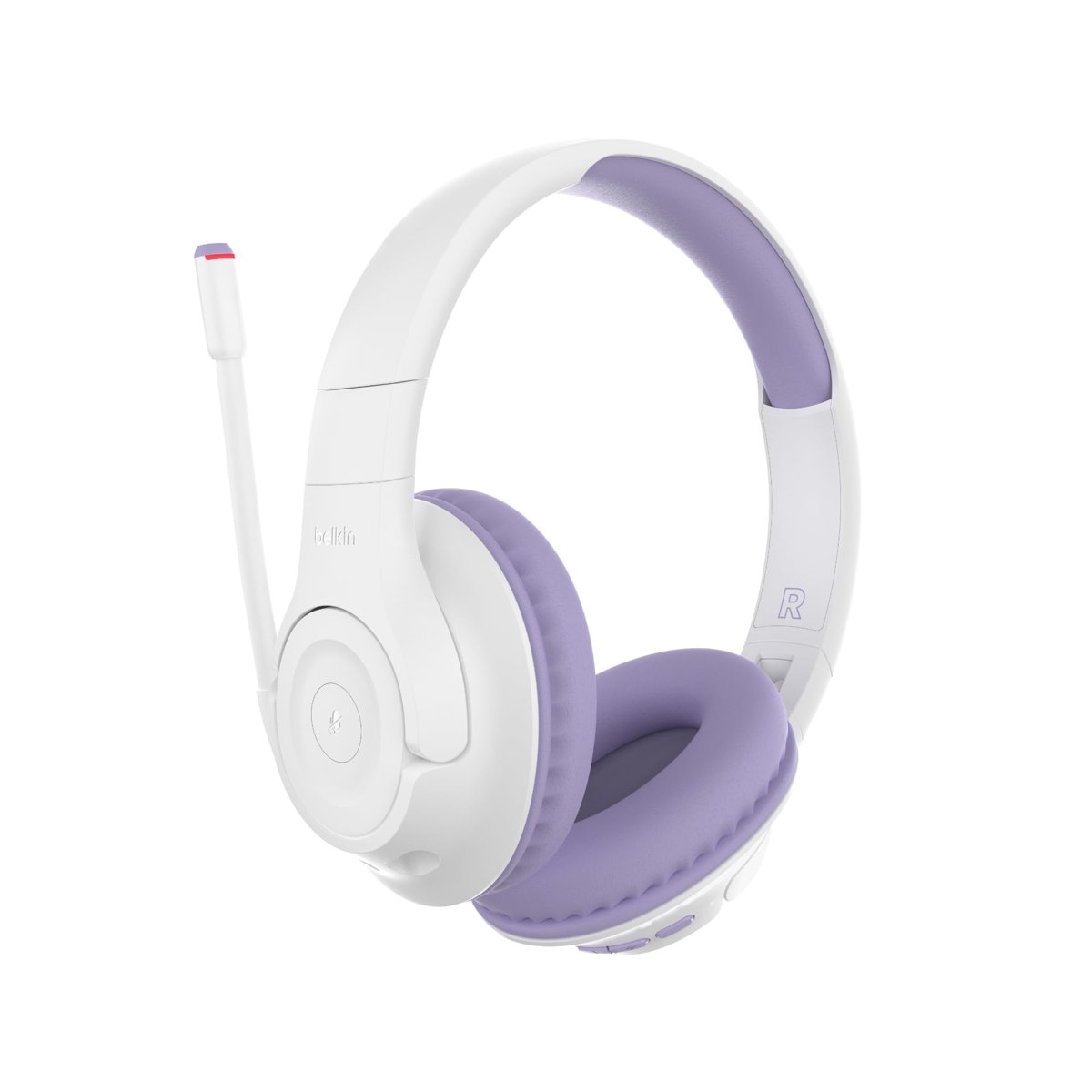 Belkin SoundForm Inspire Kablosuz Kulak Üstü Kulaklık Çocuklar İçin, Çevrimiçi Öğrenme ve Dahili Mikrofonla Seyahat - iPhone, iPad, Galaxy ve Daha Fazlasıyla Uyumlu