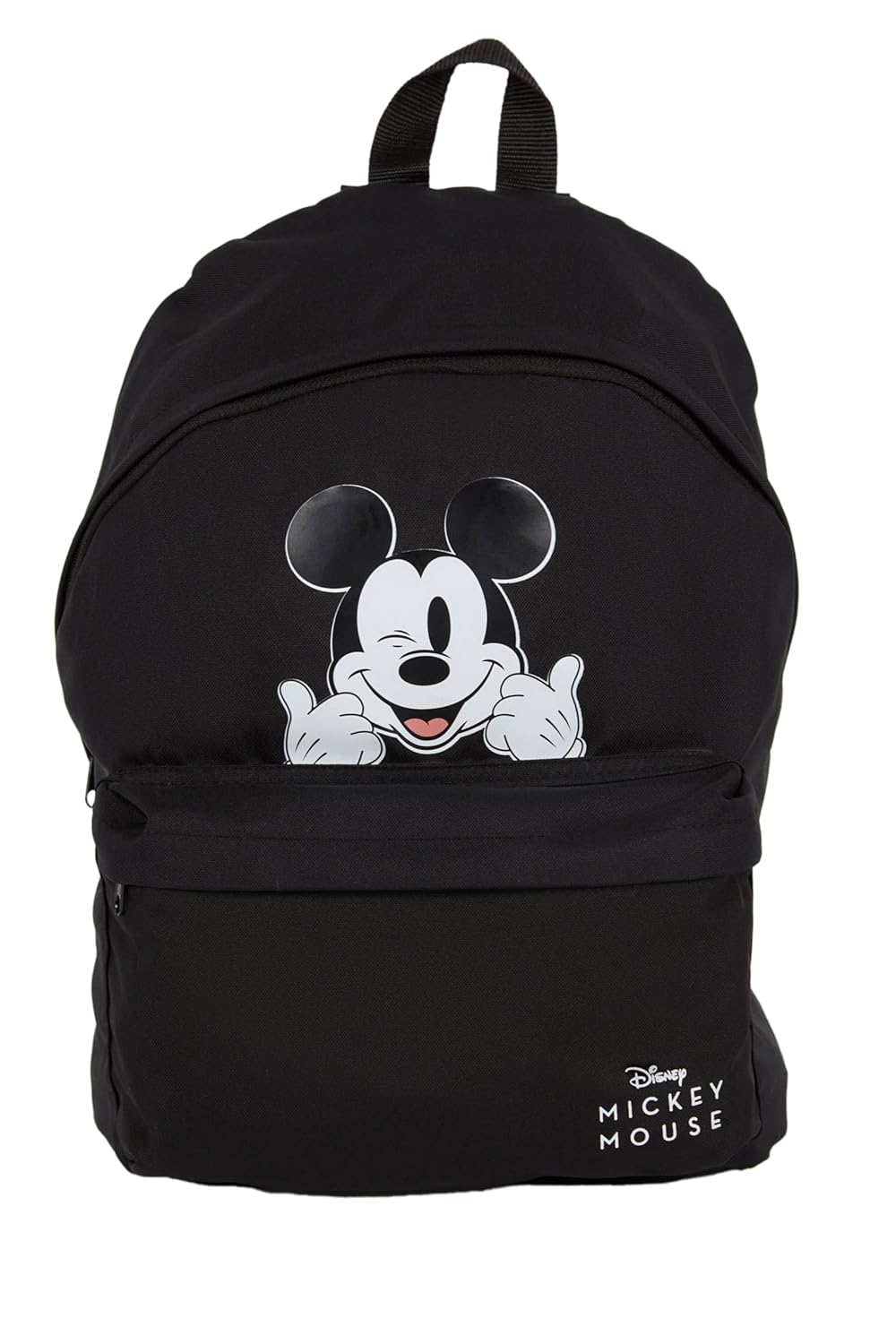 DeFacto Kadın Unisex Disney Mickey & Minnie Okul Sırt Çantası, Siyah, Tek Beden