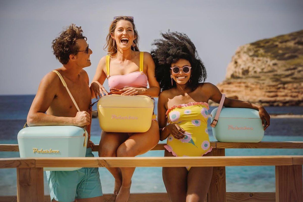 Polarbox Classic Deri Kayışlı Soğuk ve Sıcak Termos Çanta 20 L Deniz Mavisi & Mavi