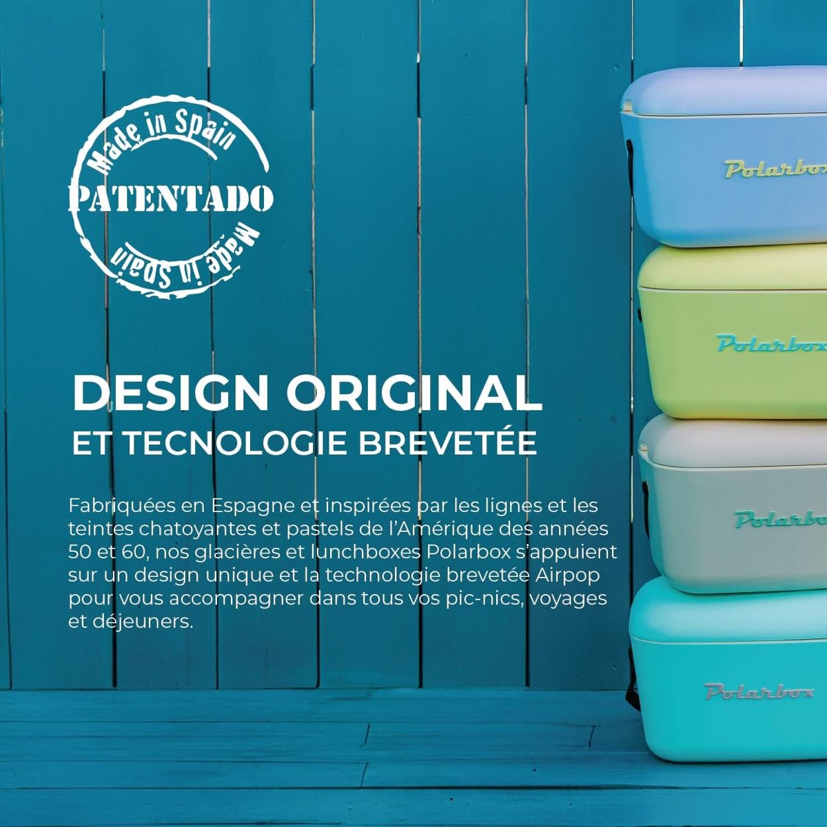 Polarbox Classic Deri Kayışlı Soğuk ve Sıcak Termos Çanta 20 L Deniz Mavisi & Mavi