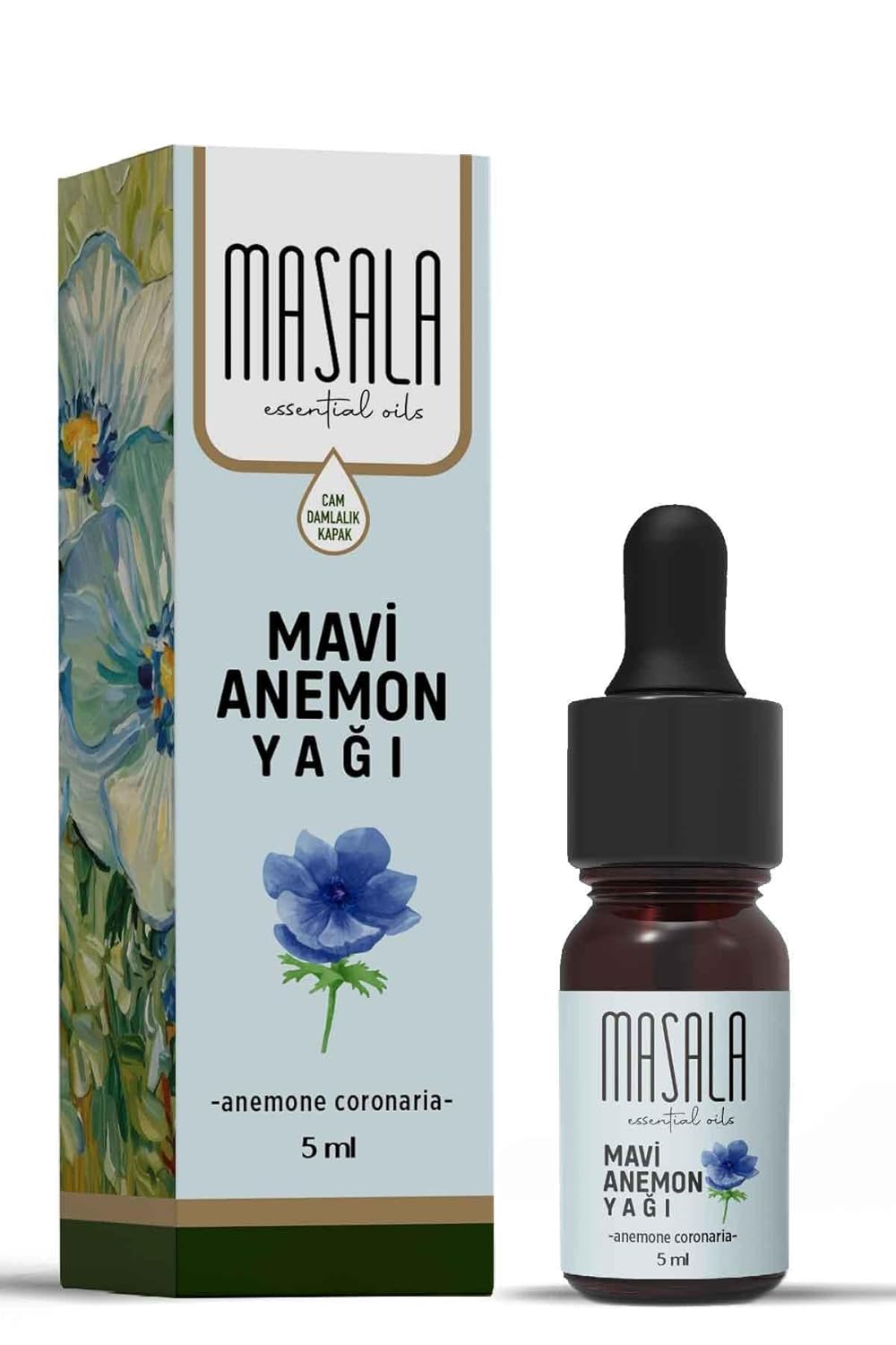 Masala Saf Mavi Anemon Yağı 5 ml. (Blue Anemon Essential Oil)