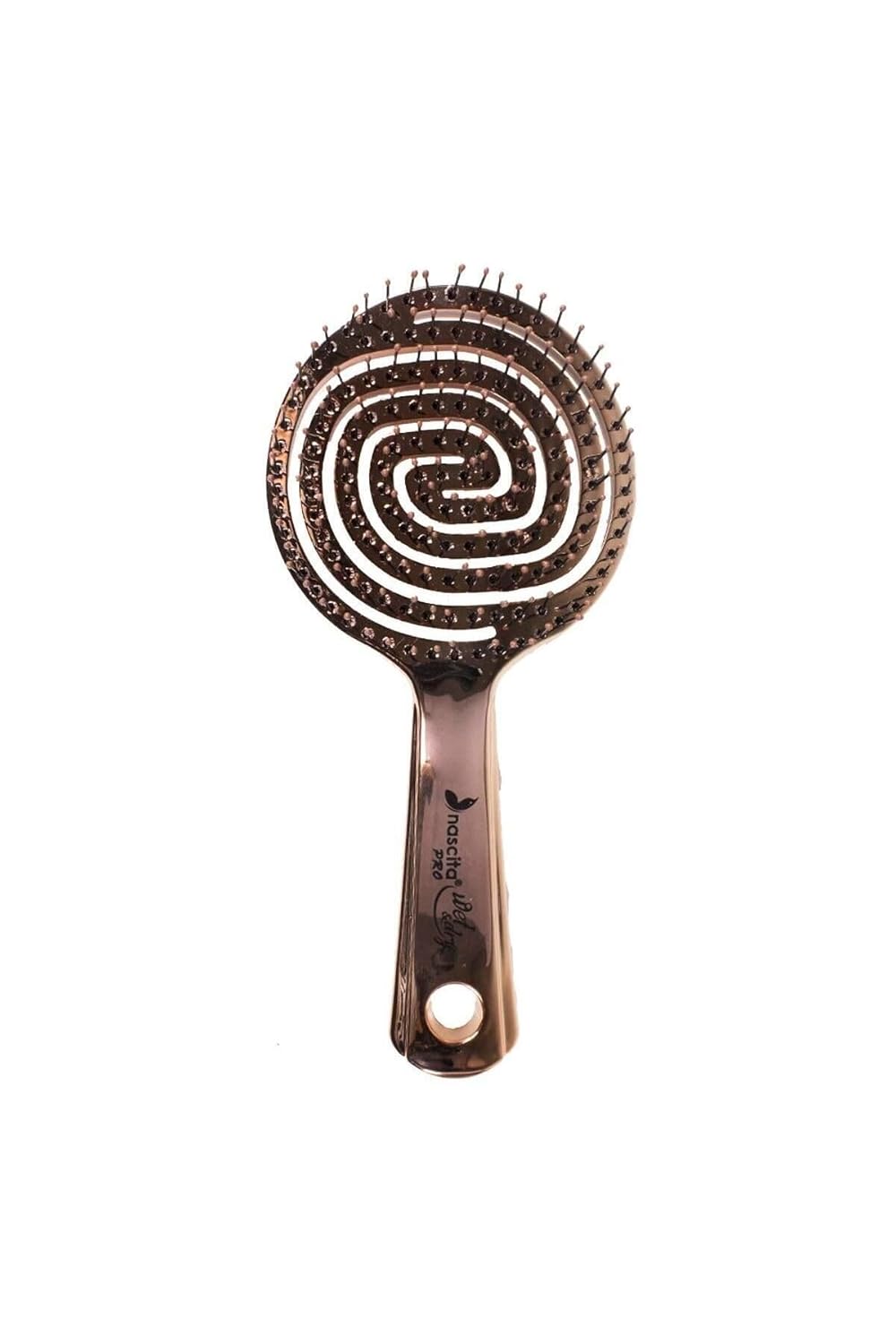 Nascita Pro 3D Flexi Kontrol Açma Tarama Saç Fırçası Krom - 35