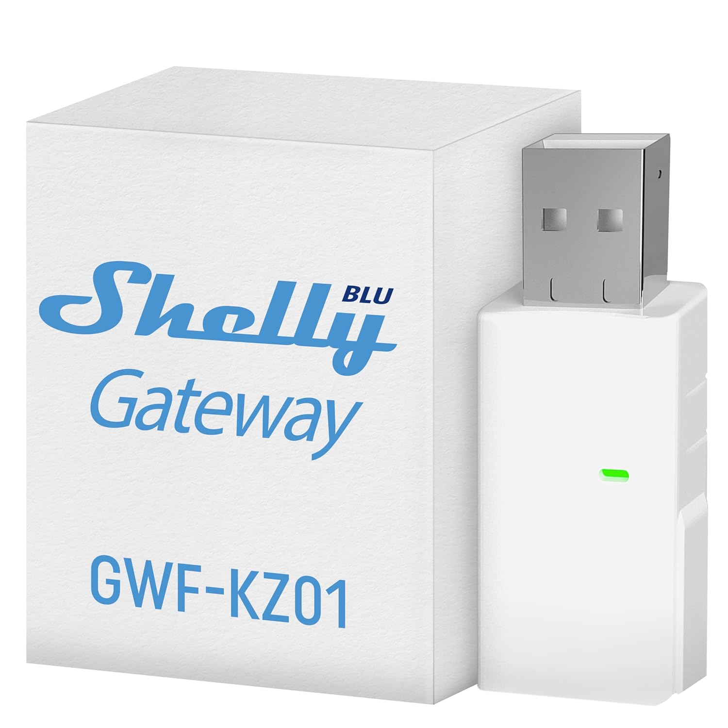 Shelly BLU Gateway | Bluetooth WLAN ağ geçidi USB-A-Dongle | ev otomasyonu | Alexa ve Google Home ile uyumlu | iOS Android uygulaması | Kablosuz