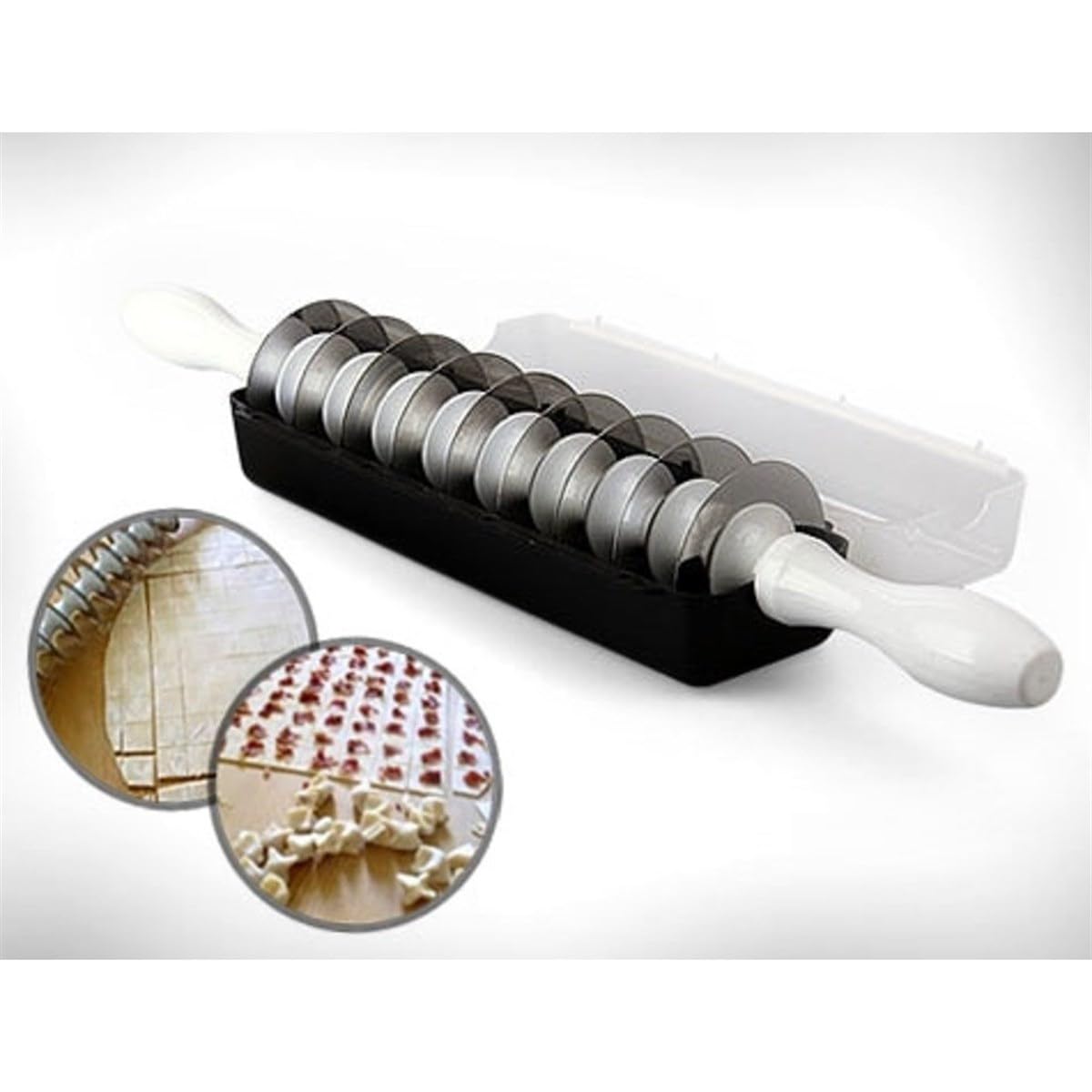 5DM-Mantımatik Mantı Kesme Merdanesi 9 Bıçaklı (Paslanmaz Çelik)