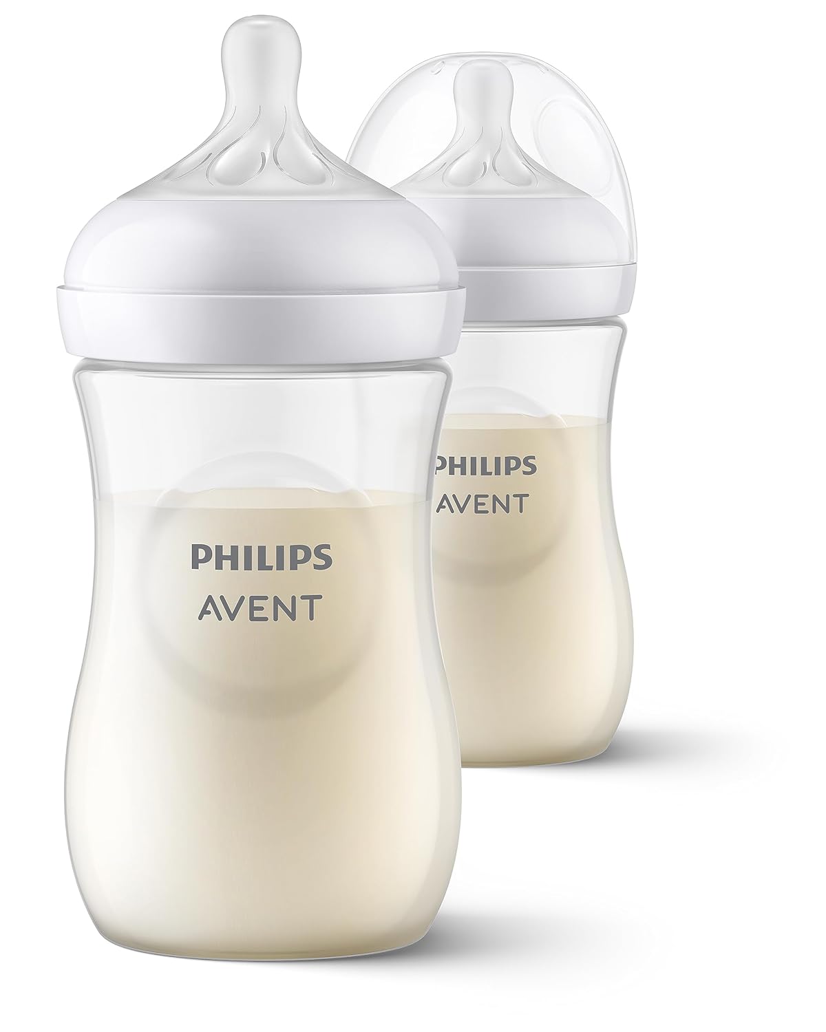 Philips Avent Doğal Tepkili Biberon 2’li Set, 260 ml, 1 Ay+, Akıtmaz Emzik, Kolik ve Gaz Önleyici, BPA İçermez, SCY903/02