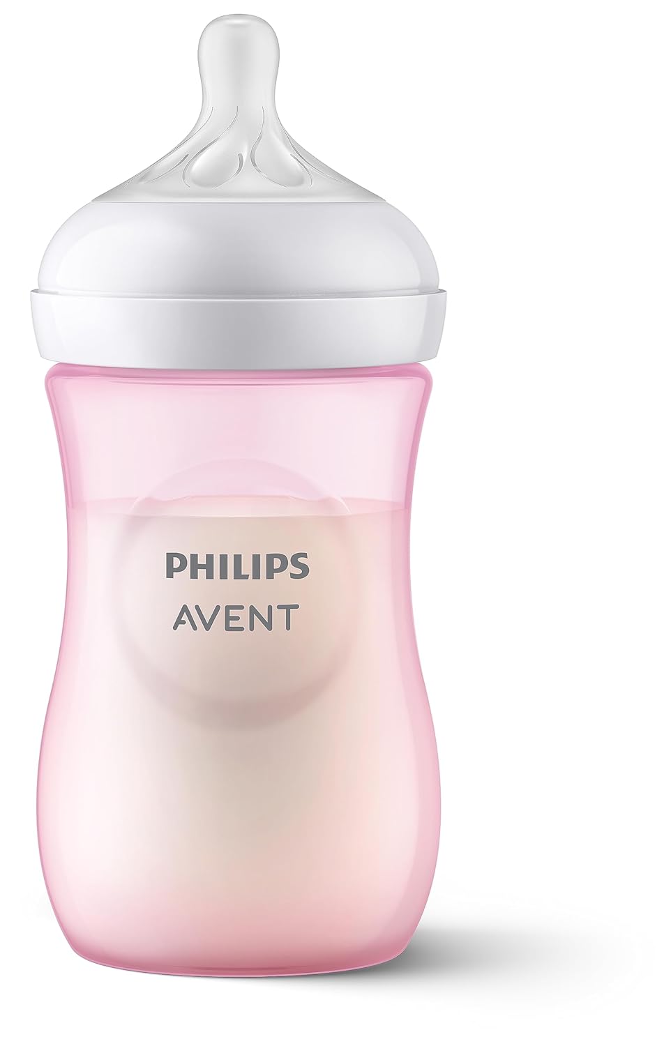 Philips Avent Doğal Tepkili Biberon, 260 ml, 1 Ay+, Akıtmaz Emzik, Kolik ve Gaz Önleyici, BPA İçermez, Pembe, SCY903/11