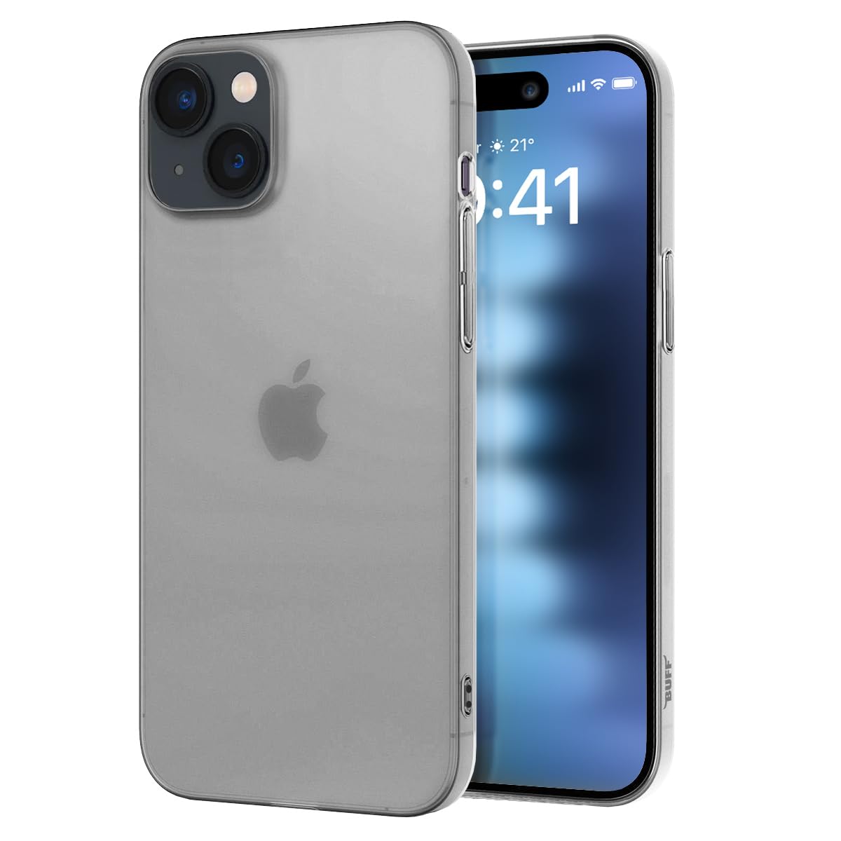 BUFF LABS Buff iPhone 15 ile Uyumlu Slimfy İnce Saydam Kılıf (Şeffaf)