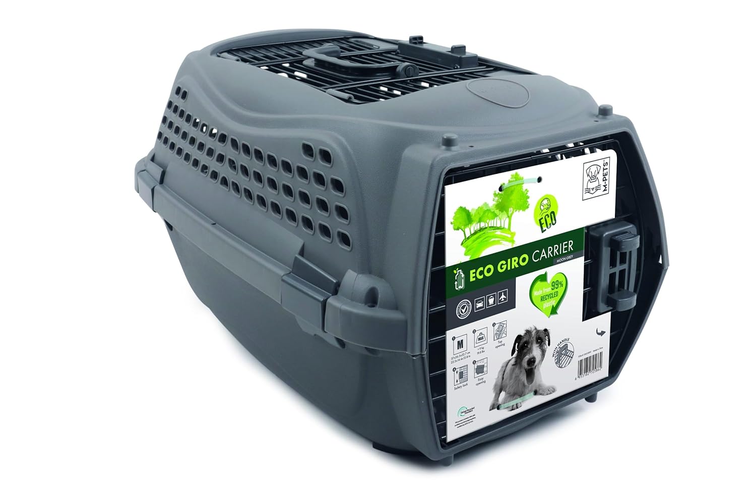 M-Pets Eco Giro Carrier M Taşıma Siyah Yeşil
