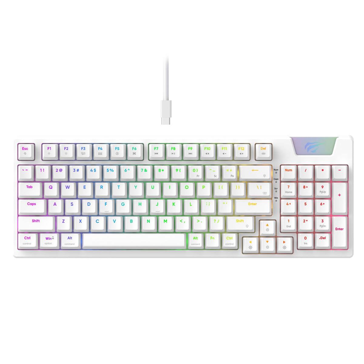 Havit Gamenote KB885L RGB Backlit Gaming Mekanik Klavye Beyaz