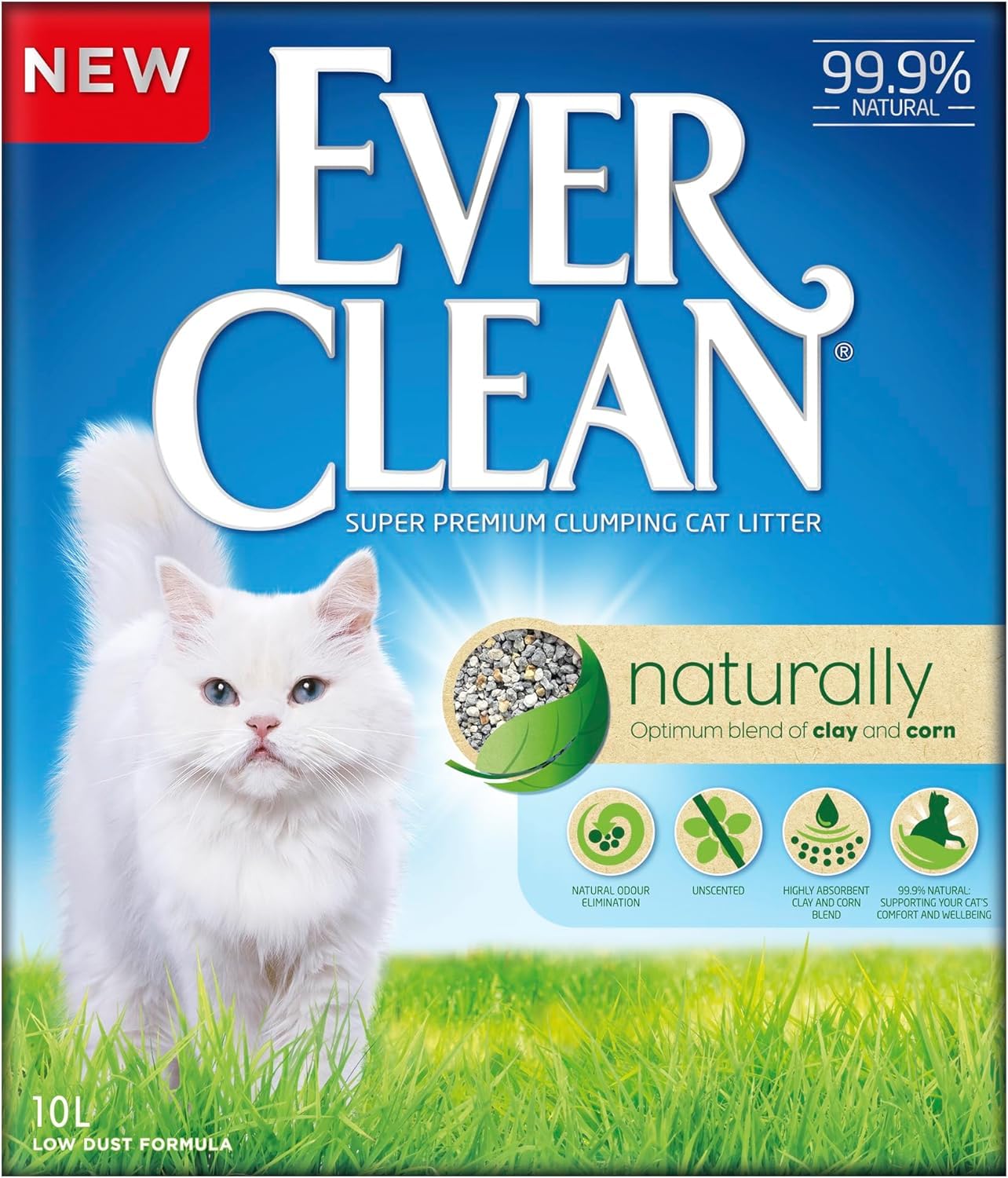 Ever Clean Naturally Doğal Kokusuz Kedi Kumu 10 Lt
