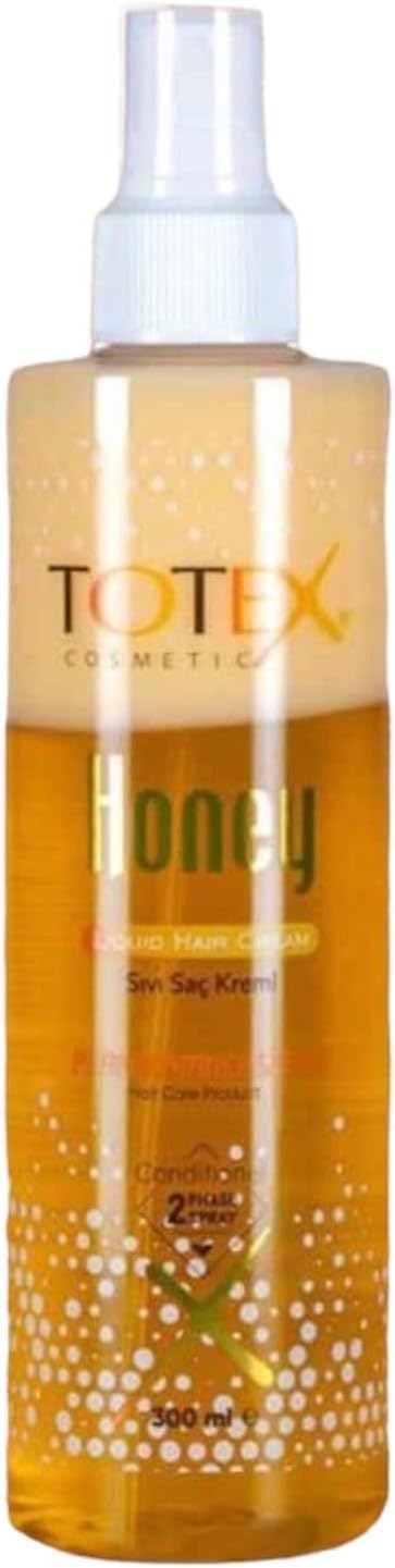 Totex Ballı Saç Kremi | Sprey 2 Fazlı Kondisyoner | Sıvı Saç Kremi | Dolaşık Açıcı ve Pürüzsüzleştirici 300 ml