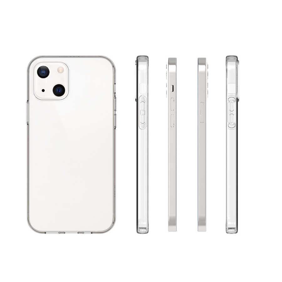 Coverzone iPhone 15 İle Uyumlu Yüksek Kalite Silikon Kılıf Süper Şeffaf ve pürüzsüz yüzeyli Silikon Kapak Şeffaf (İphone 15)