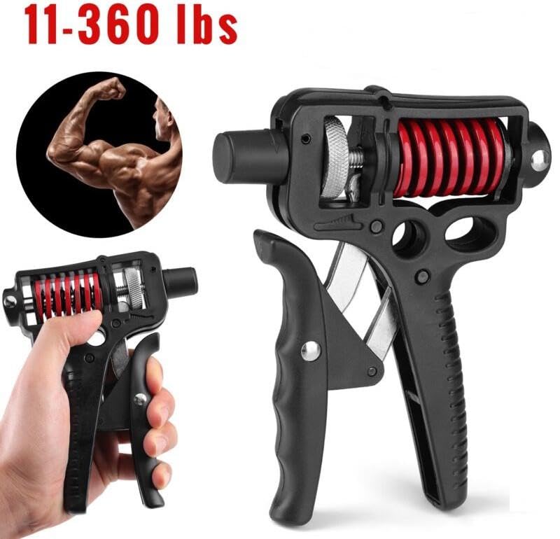 Valkyrie 5-165kg Profesyonel El Bilek ve Kol Güçlendirici Kavrama Egzersiz Aleti Ayarlanabilir El Yayı