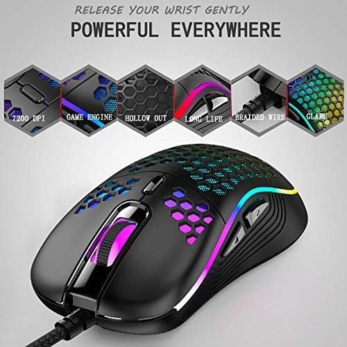 Valkyrie RGB Led Işıklı 6 Tuşlu 7200DPI Gaming Oyuncu Mouse Siyah
