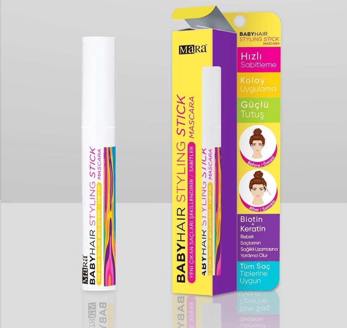 MARA KOZMETİK YENI CIKAN SAC SEKILLENDIRICI/BABYHAIR STYLING STICK MASCARA 7 ml