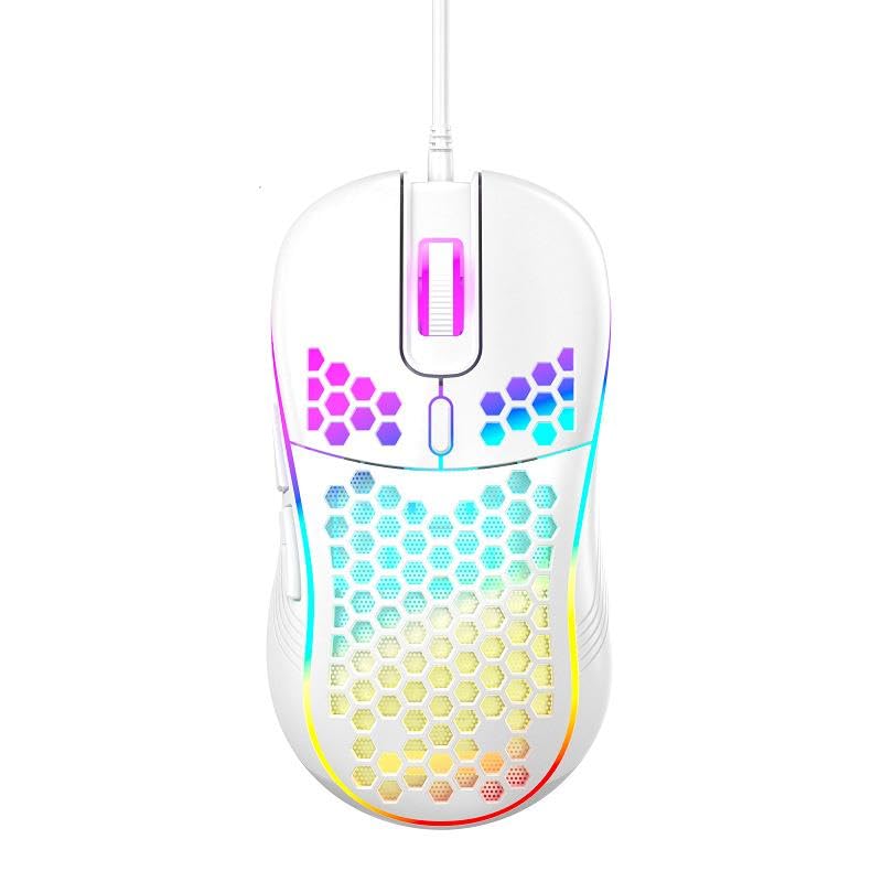 Valkyrie RGB Led Işıklı 6 Tuşlu 7200DPI Gaming Oyuncu Mouse Beyaz