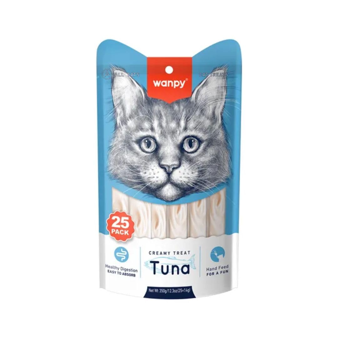 Wanpy Ton Balıklı Krema Kedi Ödülü 25x14 G