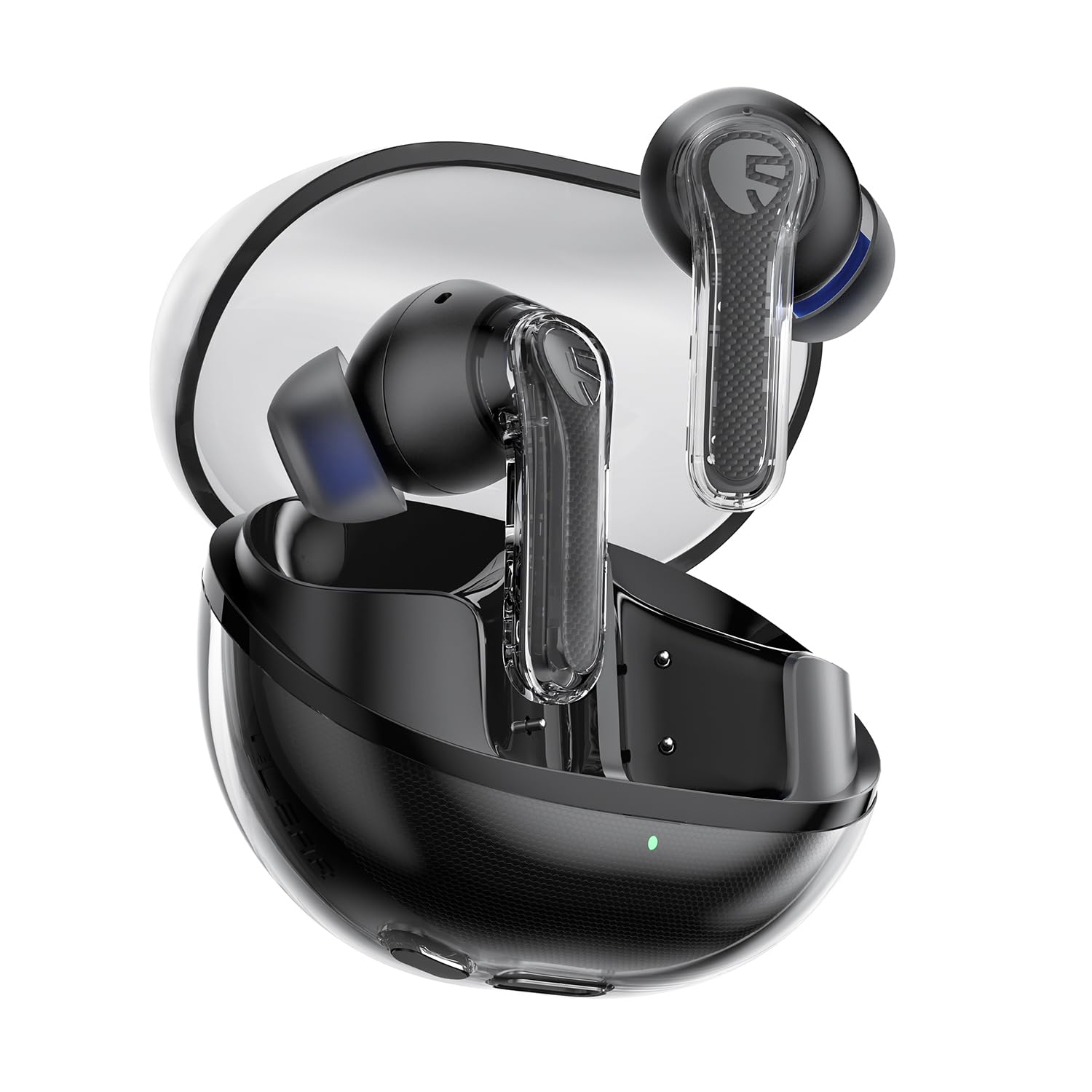 SoundPEATS Clear Siyah Bluetooth Kulaklık, Kablosuz Kulak içi Kulaklık, Bluetooth 5.3, 40 Saat Oynatma Süresi, 12 mm Sürücü ve ENC'li çift Mikrofon, Net Aramalar, Oyun Modu, Uygulama Kontrolü