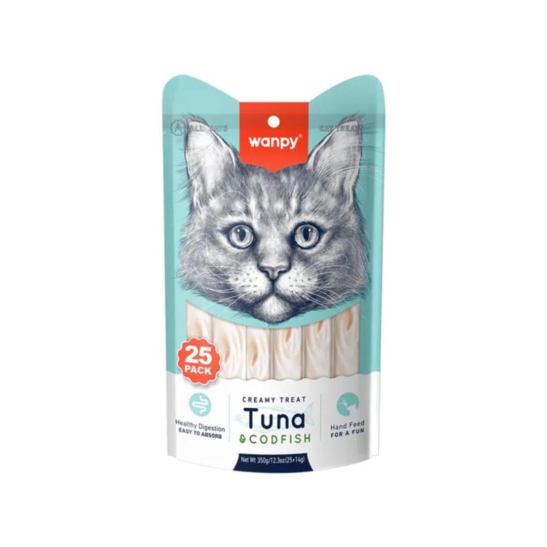 Wanpy Ton&Morina Balıklı Krema Kedi Ödülü 25x14 G