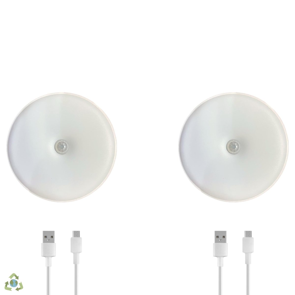 Amber LED Hareket Sensörlü Ledli Gece Lambası Şarj Edilebilir, Taşınabilir 4000k Günışığı (2 Adet)