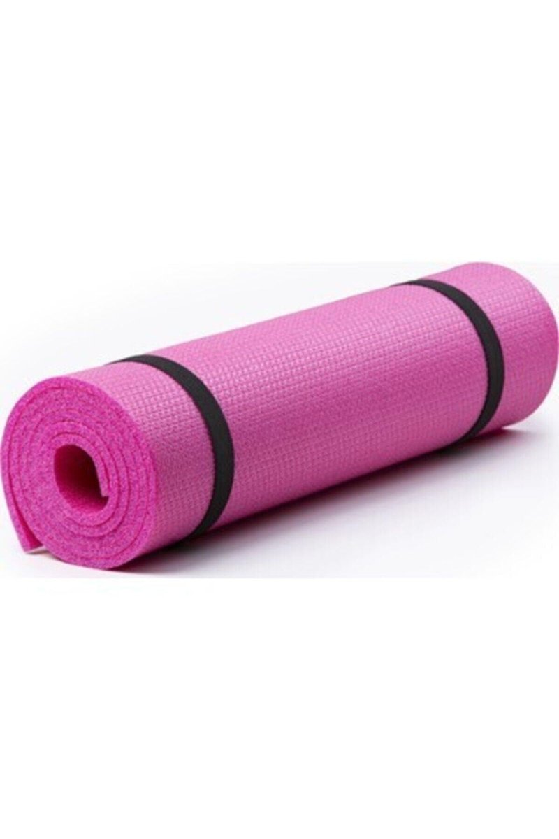 Slipt Lüx Desenli Pilates Yoga Matı 8 Mm Pembe- Siyah