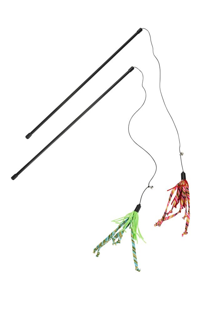 Beeztees Kedi Oltası, Zilli, Yün İpler Uc, Uzun Dayanıklı ip-70cm, 50cm