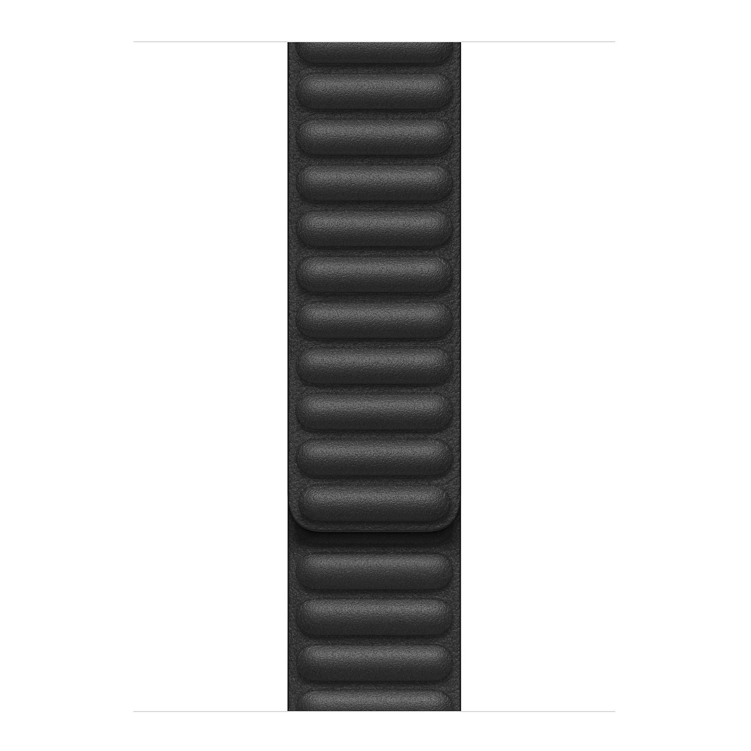 Microsonic Apple Watch Series 9 41mm için Kordon Leather Link Band Siyah [Watch Series 9 41mm ile Uy
