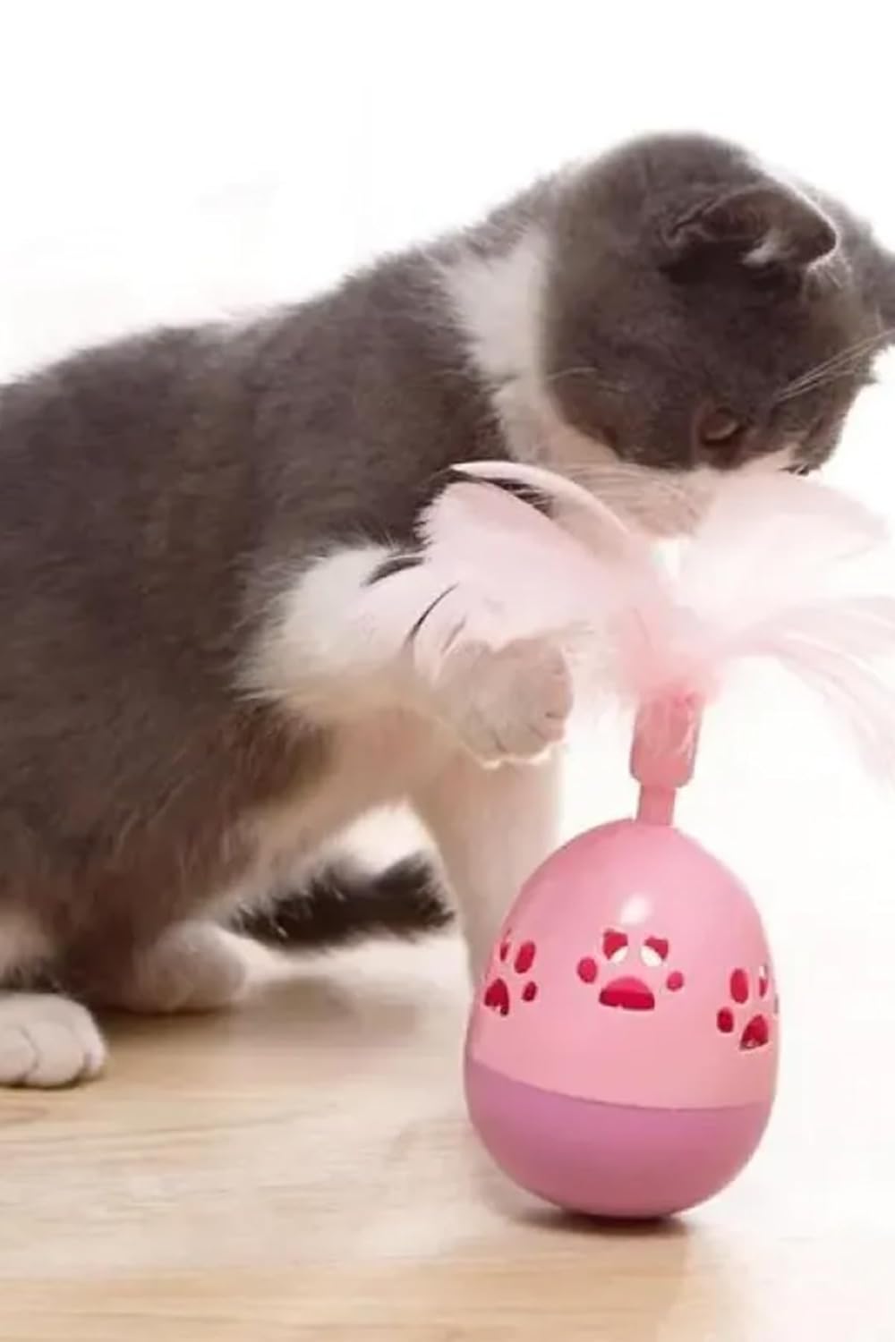 Mobee Pati Desenli Hacı Yatmaz Kedi Oyuncağı Tüylü 1450