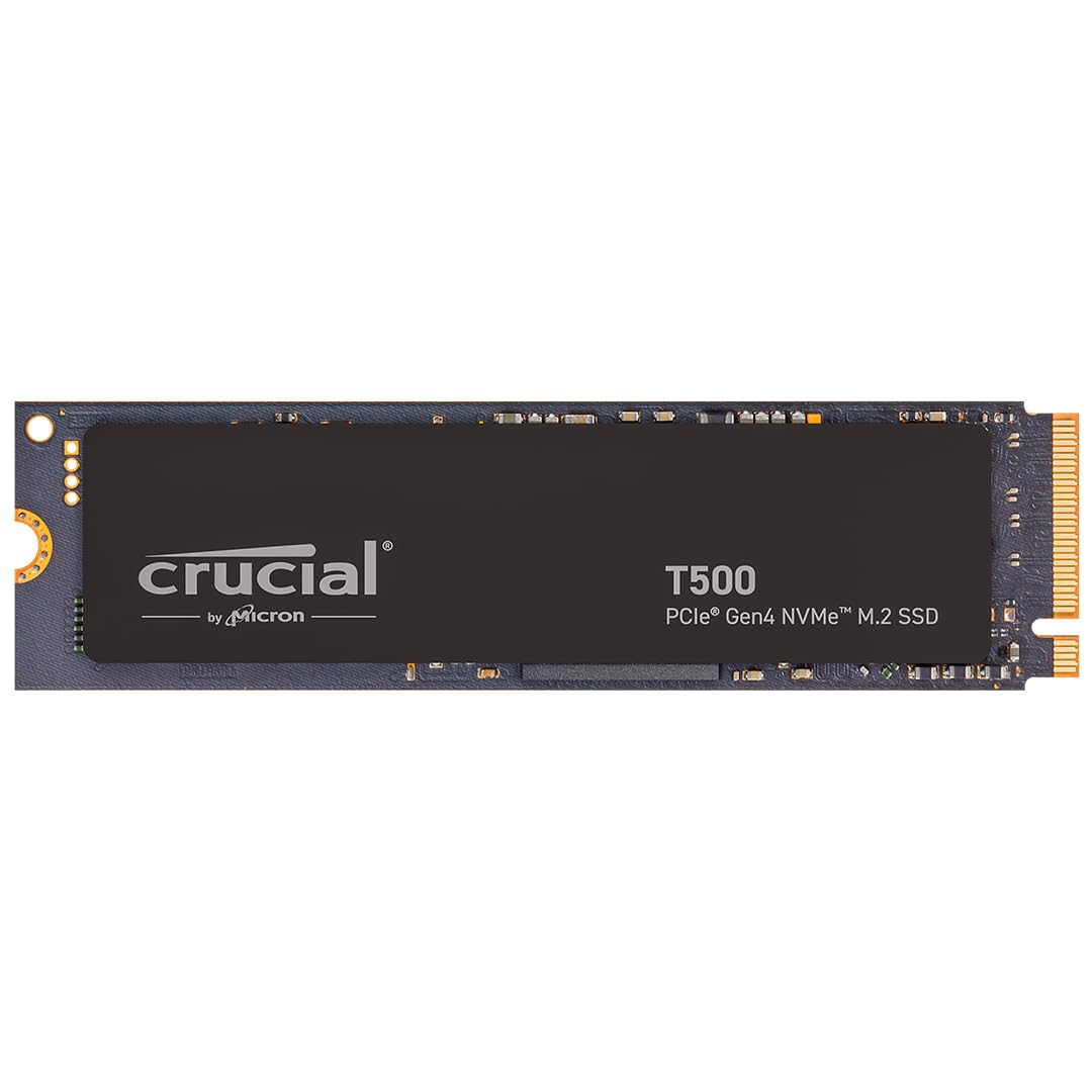 Crucial T500 1TB Gen4 NVMe M.2 Dahili Oyun SSD, 7300 MB/sn'ye kadar, Dizüstü ve Masaüstü Uyumlu + 1mo Adobe CC Tüm Uygulamalar - CT1000T500SSD8