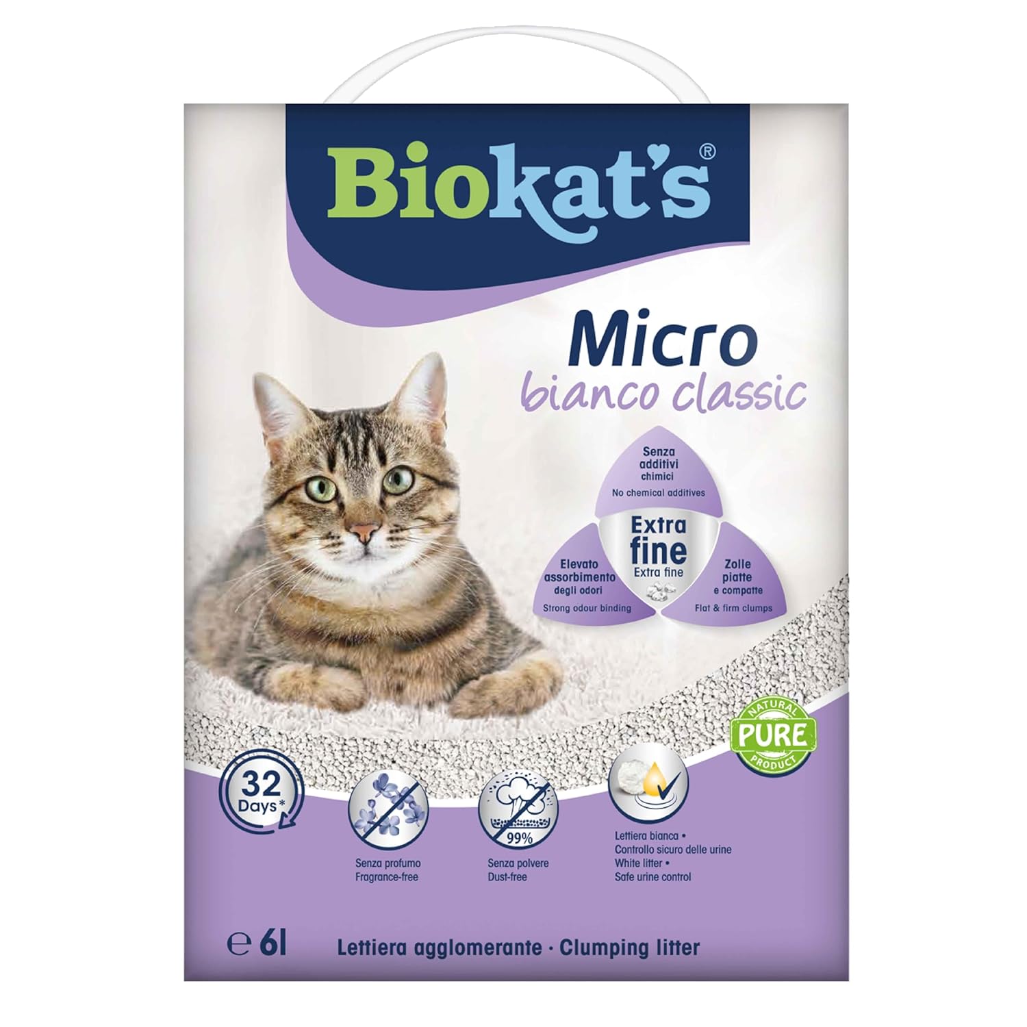 Biokat's Kedi Kumu Micro Bianco Classic 6 lt