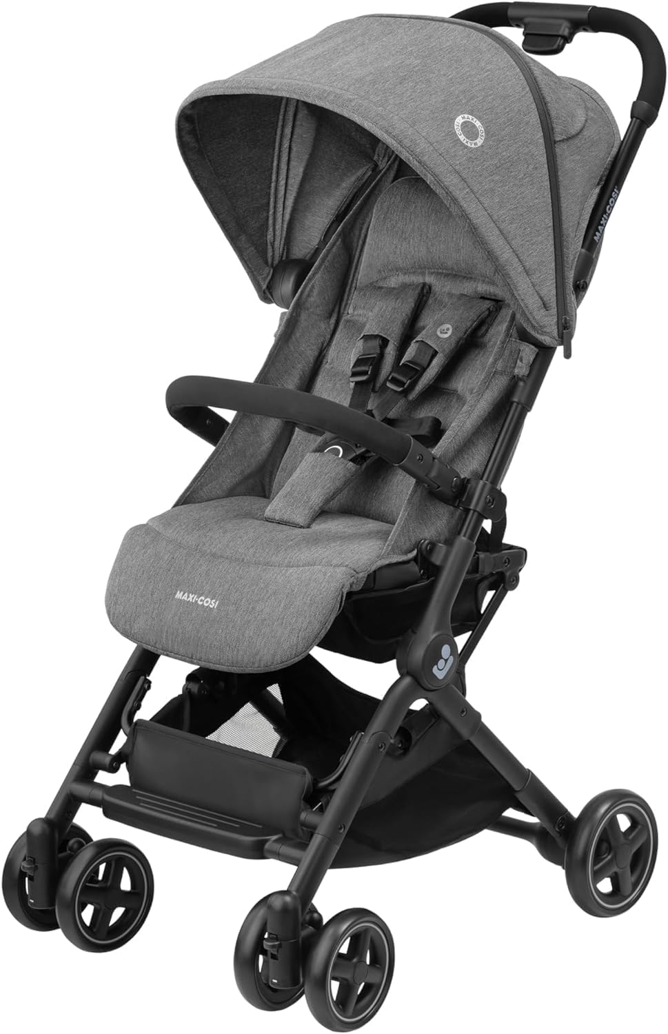 Maxi-Cosi Lara2 Ultra Kompakt Otomatik Katlanan Kabin Boy Seyahat Sistem Olabilen Bebek Arabası Essential Gri