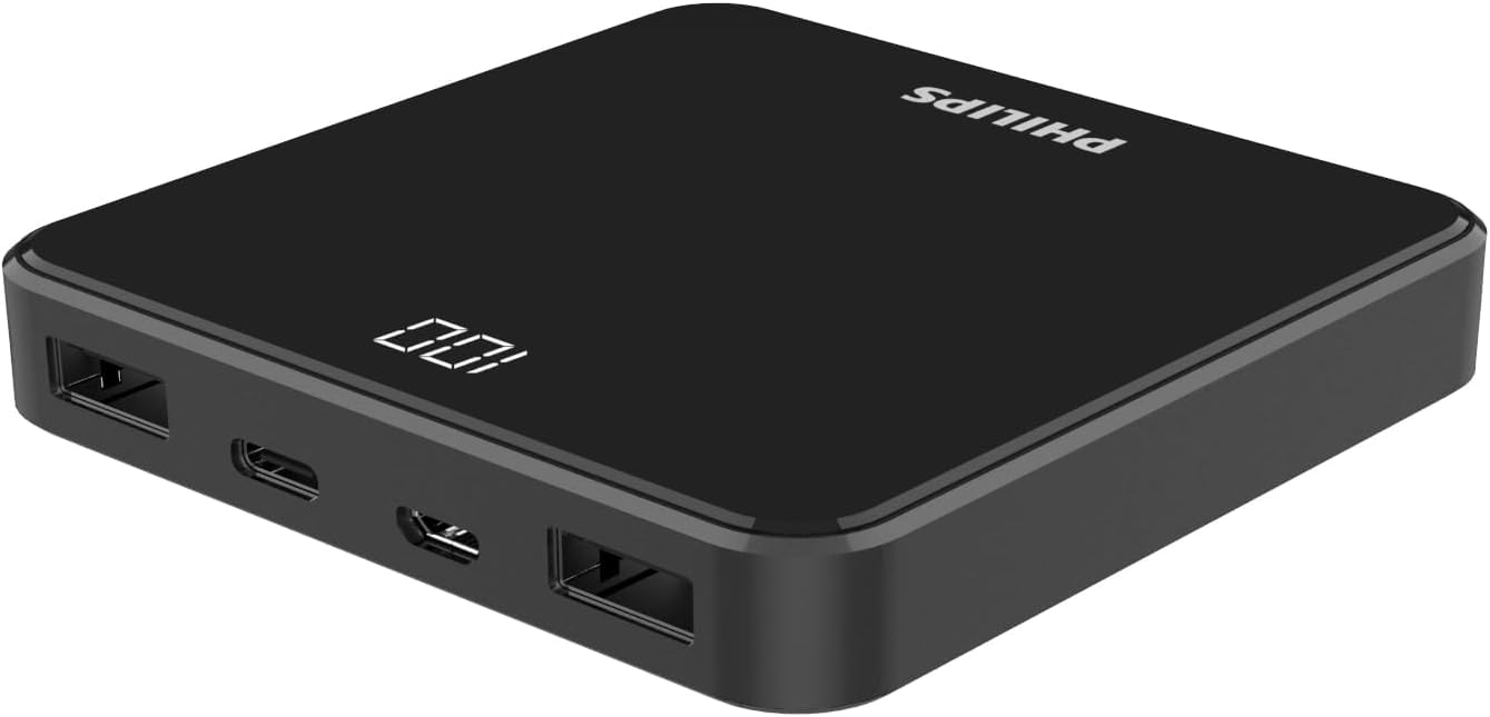 PHILIPS DLP7717NB/00 10.000 mAh Powerbank, 2x USB-A output