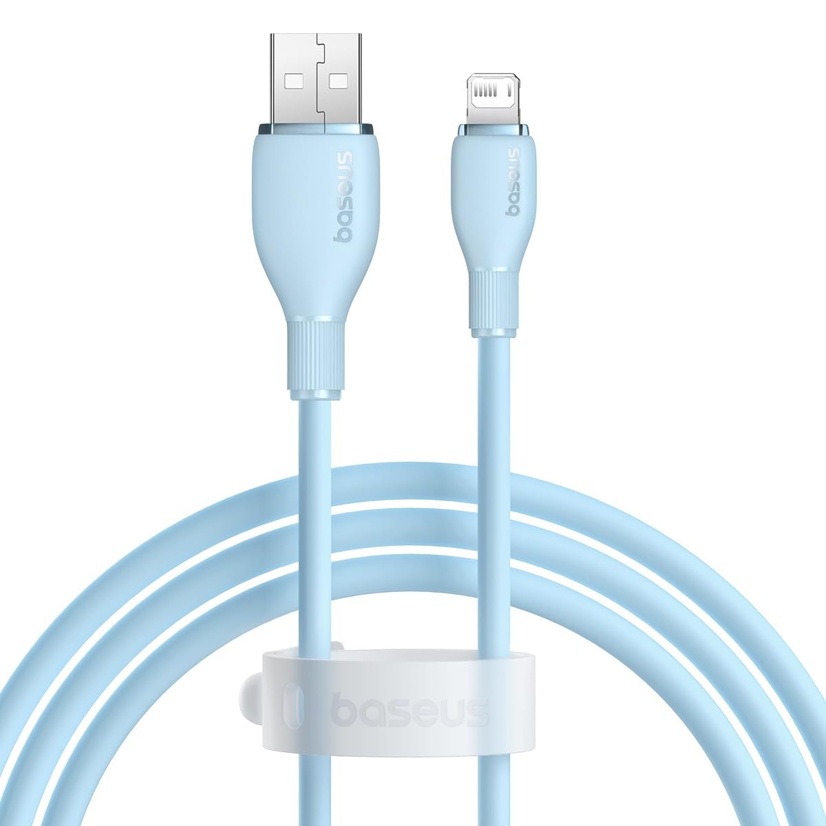 Baseus Pudding Hızlı Şarj Özellikli Lightning Kablo 2.4A, 1.2 Metre, Mavi