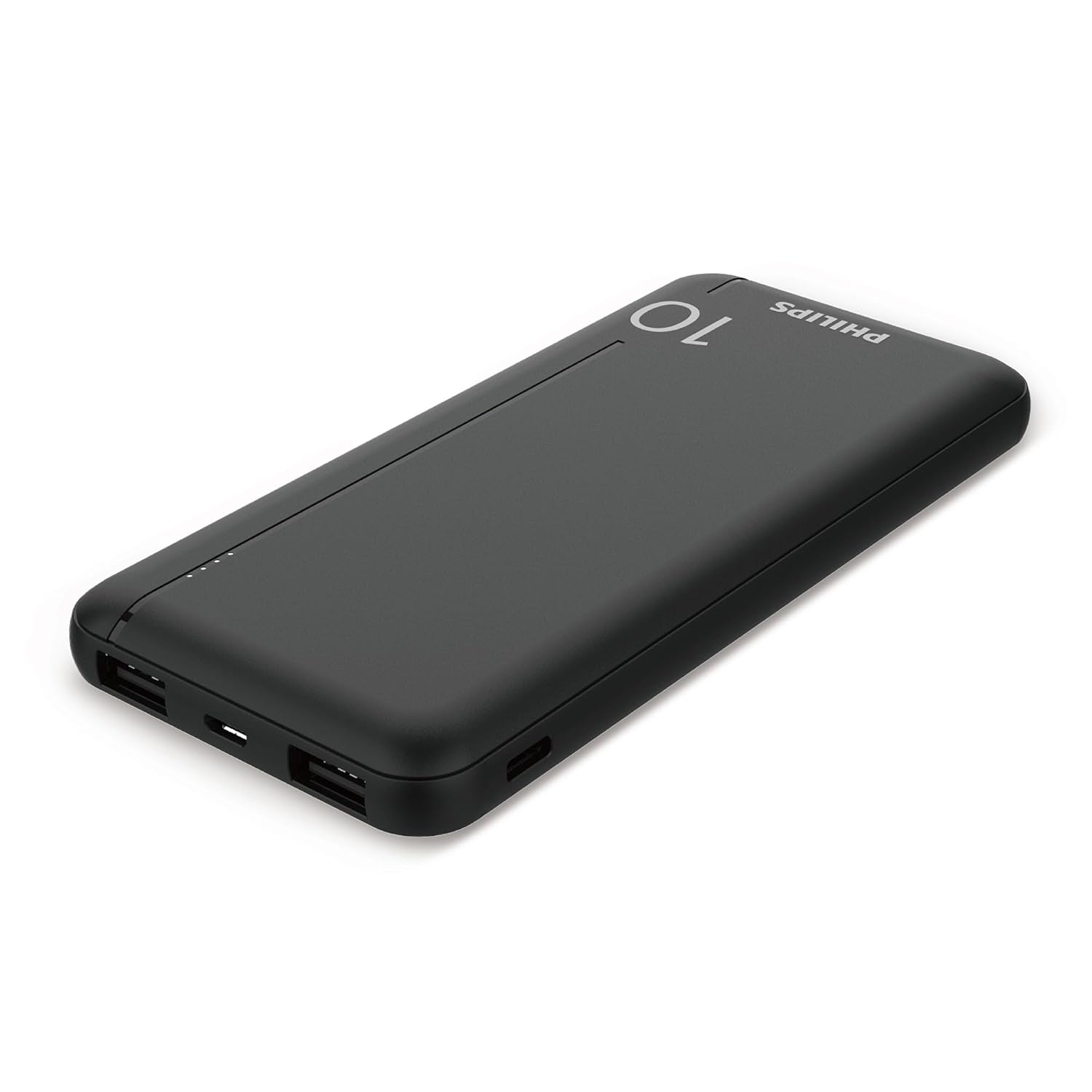Philips DLP1812PB 10.000 mAh Powerbank 2xUSB-A 2.1A, USB-C Çıkış, PD- Siyah