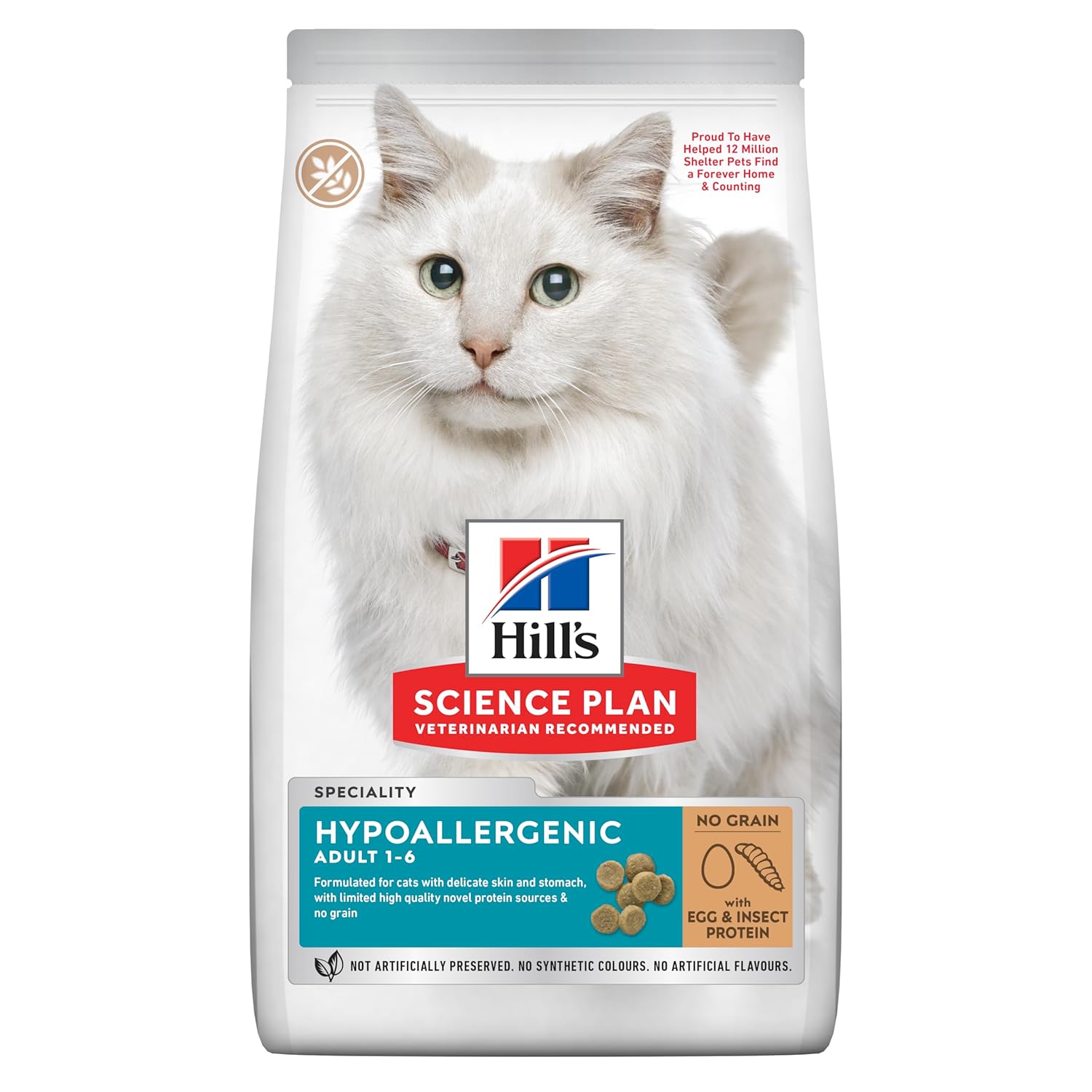 Hill's Science Plan Hypoallergenic Tahılsız Yumurtalı ve Böcekli Yetişkin Kedi Maması 7 Kg