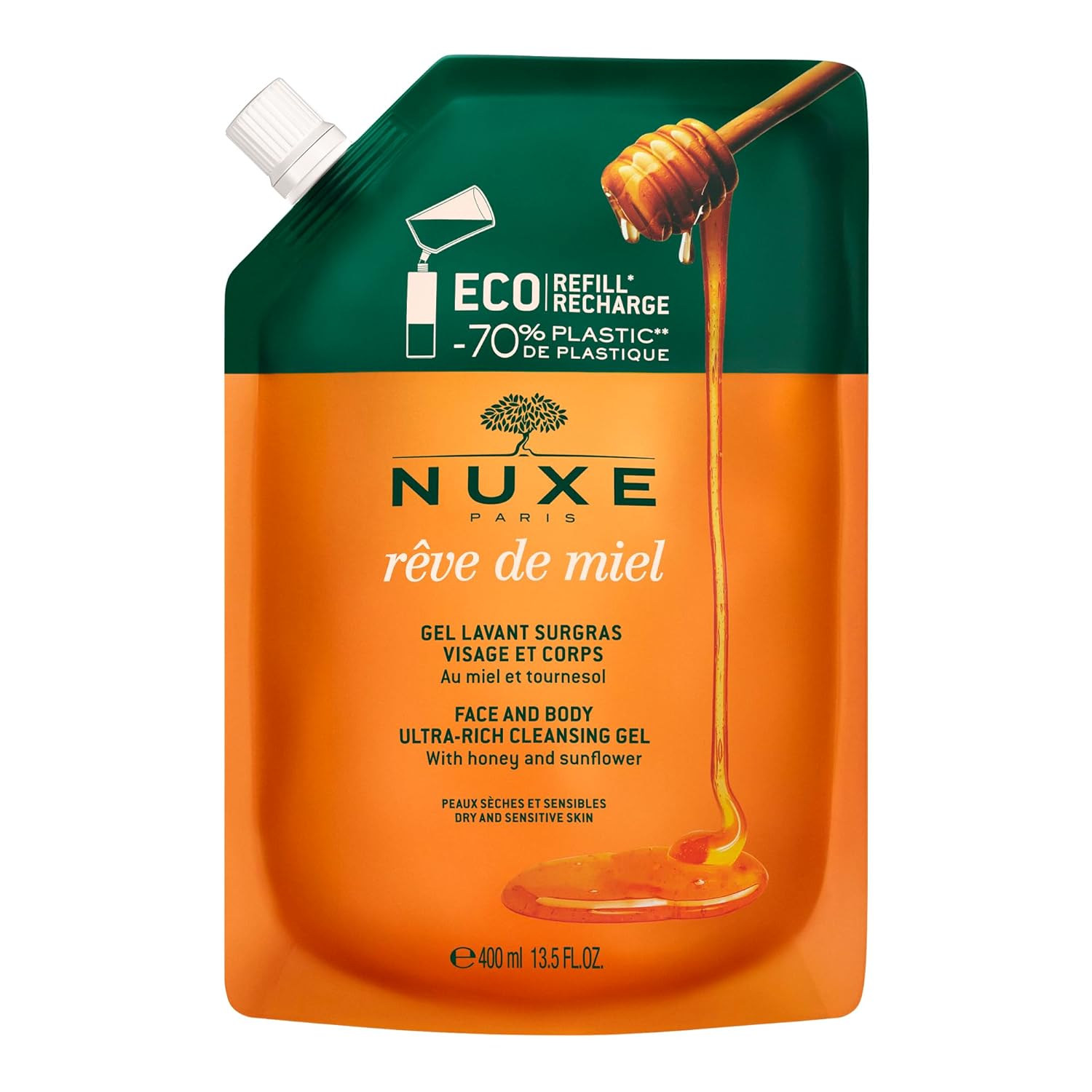 Nuxe Reve De Miel Gel Lavant Surgras Visage Et Corps - Refıll 400 ml 12046
