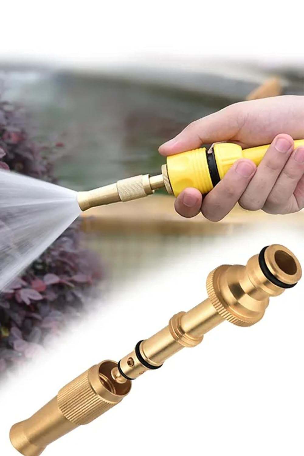 Mobee Tazyikli Su Püskürtme Bahçe Sulama Püskürtme Hortum Başlığı Yüksek Basınçlı Ayarlanabilir