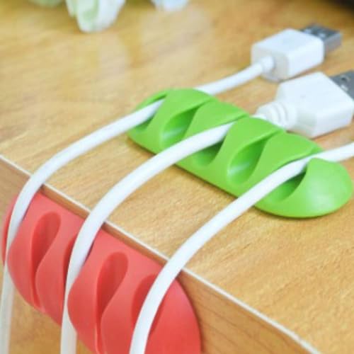 Orret Home 3 Adet 5 Kanallı Kablo Tutucu Sabitleyici Kablo Sabitleyici Mouse Kablosu, Şarj kablosu