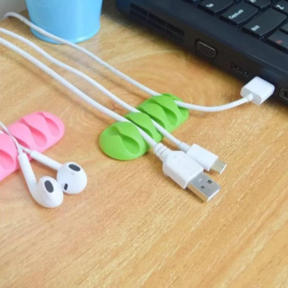 Orret Home 3 Adet 5 Kanallı Kablo Tutucu Sabitleyici Kablo Sabitleyici Mouse Kablosu, Şarj kablosu