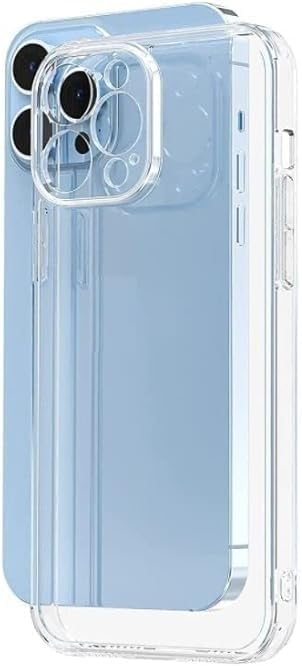 Happy Trend Şeffaf Kılıf iPhone 15 ProMax Uyumlu Şeffaf Kılıf, Kamera Korumalı Şeffaf Silikon Kılıf, Kamera Koruyuculu iPhone 15 Pro max için Kılıfı