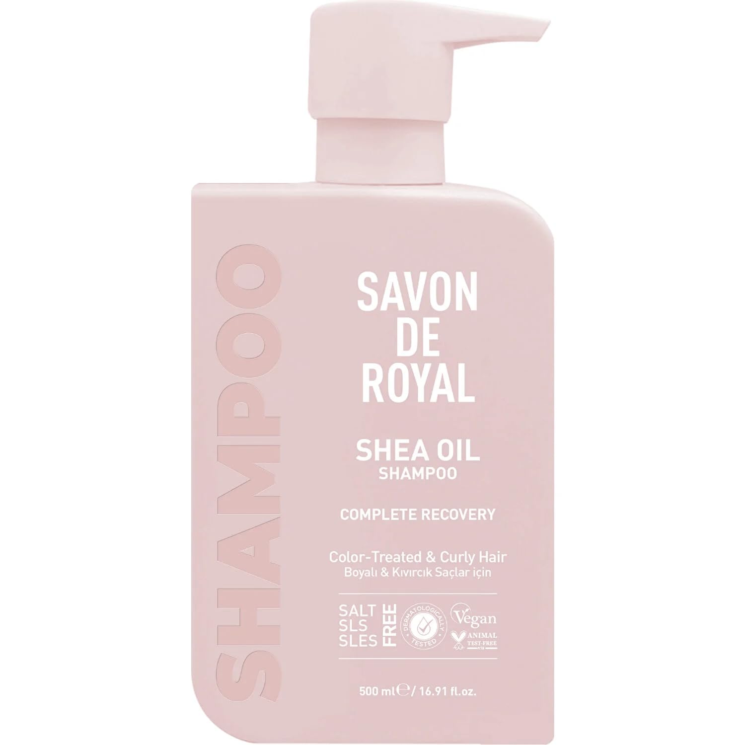 Savon de Royal Miracle Şampuan 500 ml | Boyalı Ve Kıvırcık Saçlar | Iyileşme Etkili | Shea Yağı | Tuz Içermez