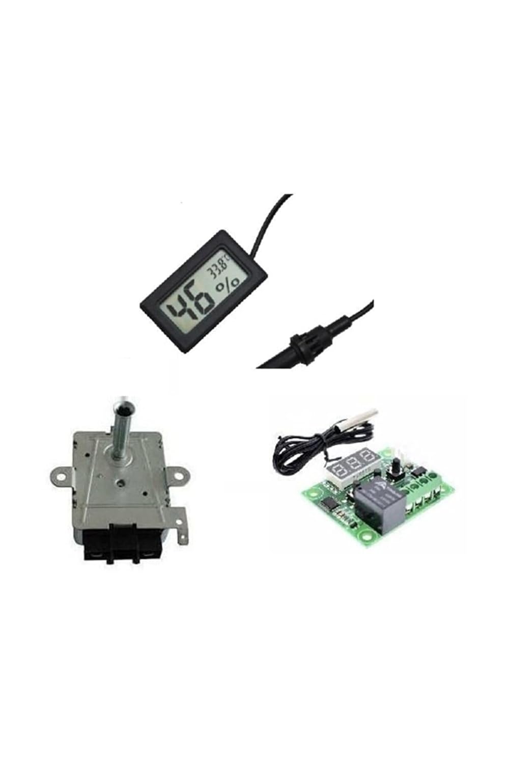 Temiz Pazar Kuluçka makinesi malzemeleri Set Nem Ölçer,termostat, Çevirme Motoru