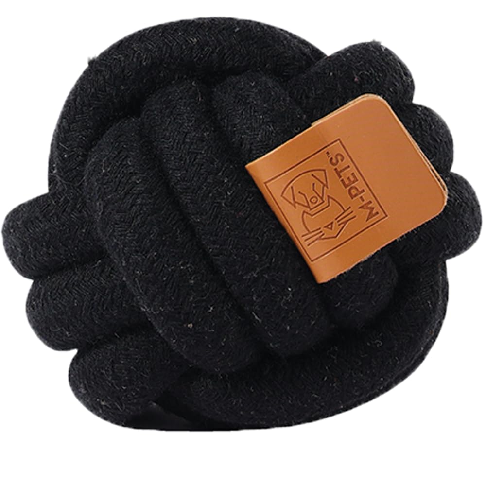 M-PETS COTO BLACK BALL 9,5CM ÖRGÜ TOP OYUNCAK