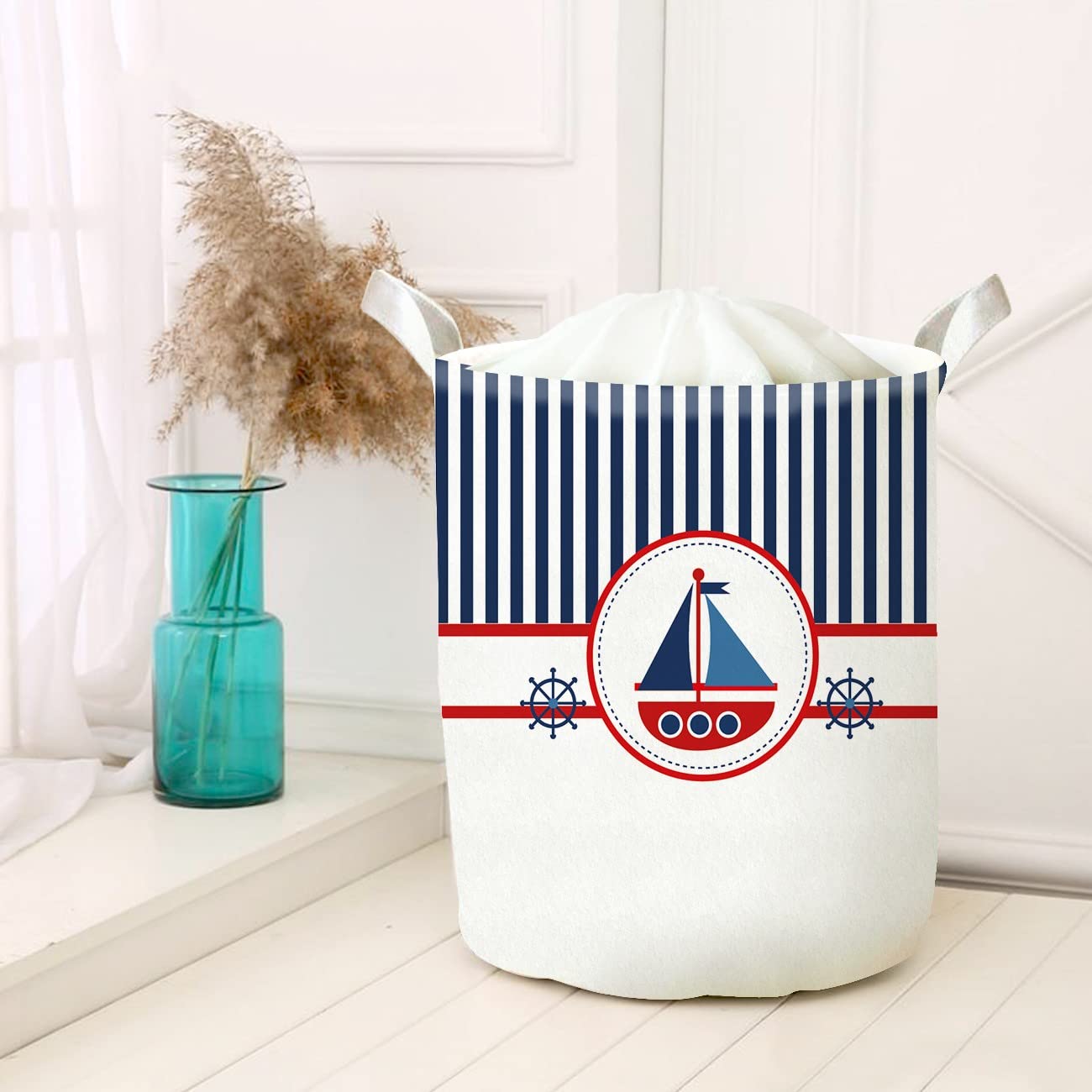 Çok Amaçlı Oyuncak Saklama Kutusu Kirli Çamaşır Piknik Sepeti Katlanır Düzenleyici Keçe Model 00032