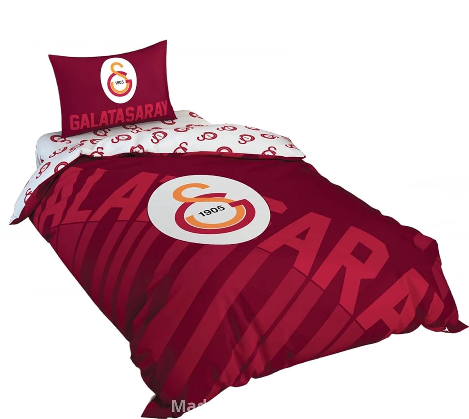 TAÇ Lisanslı Nevresim Takımı Gs Kırmızı Logo Nevresim Takımı Çok Renkli Tek Kişilik